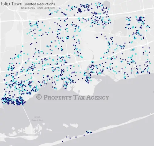 Islip Town Granted Reductions 2021-2022